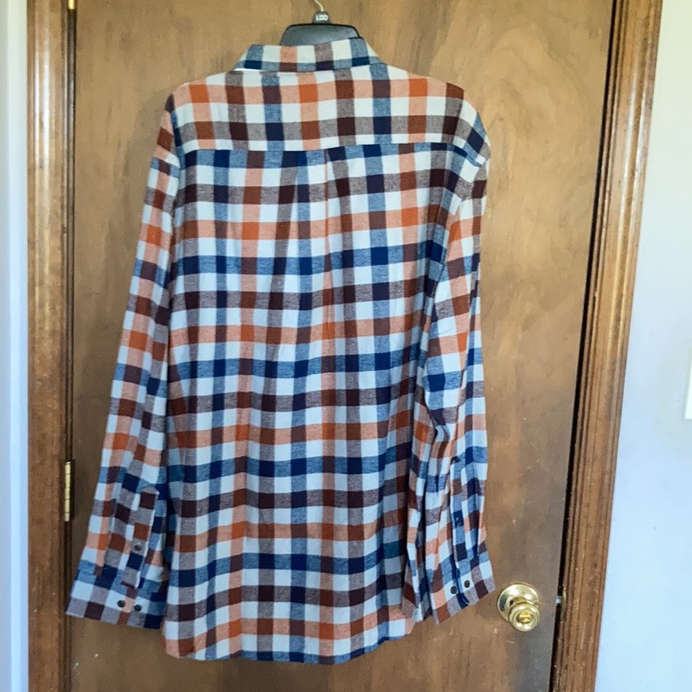 Relist 2/5 ❌Croft & barrow classic fit the extra soft flannel plaid shirt XXL - Picture 12 of 16